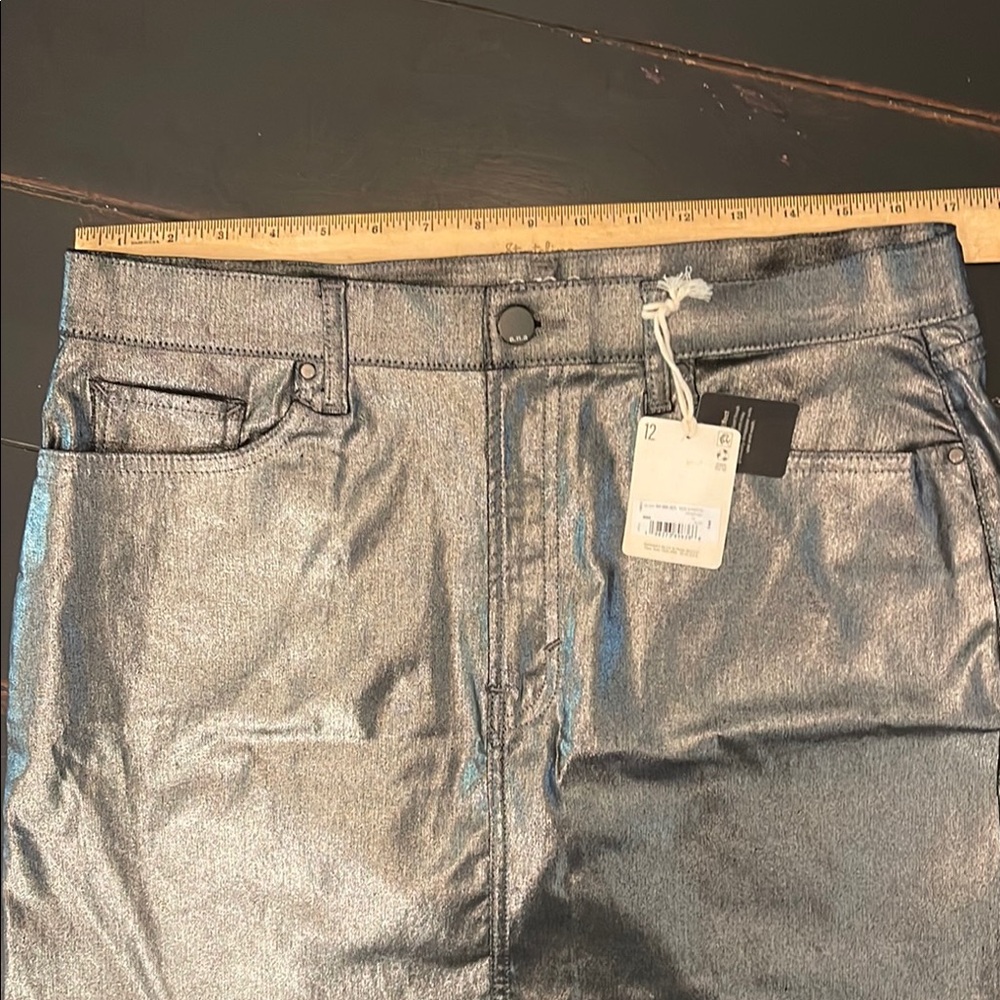 a.n.a Metallic Mini Skirt
